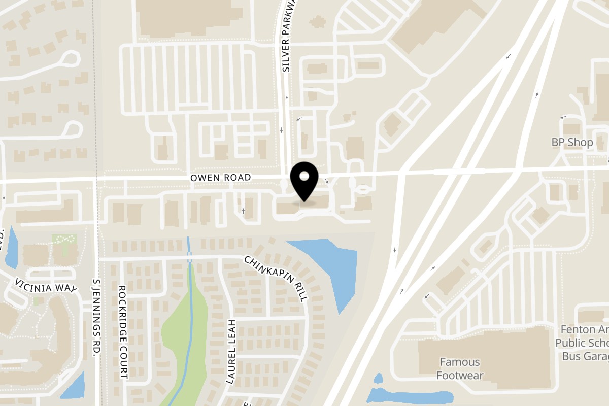 Map showing the location of Thai House Bistro (Fenton) on 3401 Owen Rd Suite 500 in Fenton